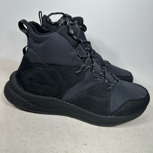 Columbia Men's Black and Gray Rain Boots size 10,5 New - Picture 2 of 8